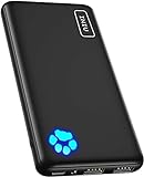 INIU Power Bank, Slimmest USB C Triple 3A de Alta Velocidad 10000mAh Bateria...