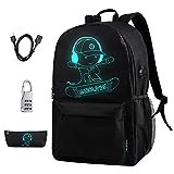 BSTcentelha Mochilas Escolares para niños y Adolescentes, Mochila Luminosa de...