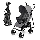 Kinderkraft TIK Silla de Paseo, Carrito para bebé, Posición reclinada y...