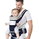 Azeekoom Mochila Portabebés Ergonómica con Asiento de Cadera, Multiposición...