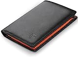 TEEHON Grande Cartera Hombre con Monedero, RFID, de Piel, Vertical con 16 para...