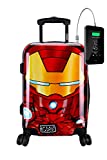 TOKYOTO - Maleta de Cabina Equipaje de Mano Iron Boy con Cargador USB, 8000mAh,...
