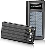 Power Bank 20000 mAh, batería Externa Solar de Carga rápida, Cargador...
