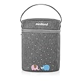 Miniland Funda Isotérmica Doble para Biberón y Termo, Bolsa para Biberones y...