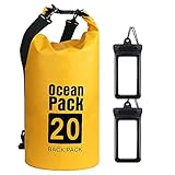 flintronic® Bolsa Impermeable, 20L Mochila Impermeable IP66, para Canoa Kayak...