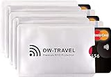 OW-Travel Bloqueo RFID Tarjeta de credito y Pasaporte. Fundas para Credit Card...