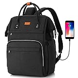 RJEU Mochila Portatil 17 Pulgadas,Mochila de ocio Mujer con Puerto de Carga USB...