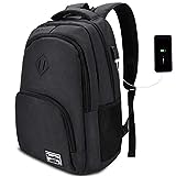 YAMTION Mochila Hombre Mujer para Portátil Mochilas Escolares Juveniles con...