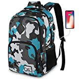 YAMTION Mochila Portatil 15.6 Pulgadas Mochila Hombre con Puerto de Carga...