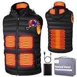 Tonfarb Chaleco Hombre con Bateria Recargable de 14400mAh,Chaleco Térmico...