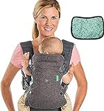 Infantino - Mochila portabebés Flip Advanced 4 in 1 con babero - Ergonómica -...