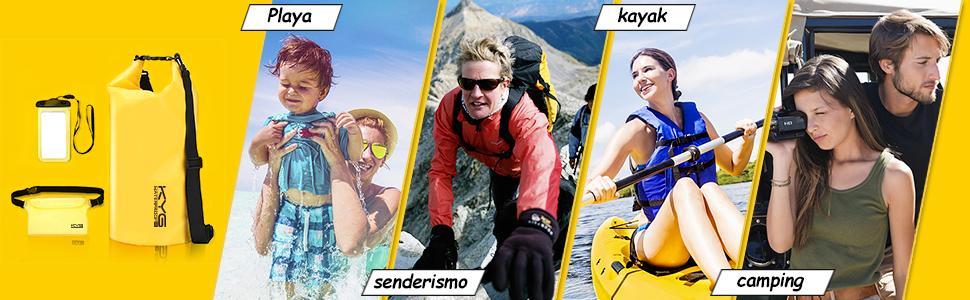 mochila bolsa estanca impermeable