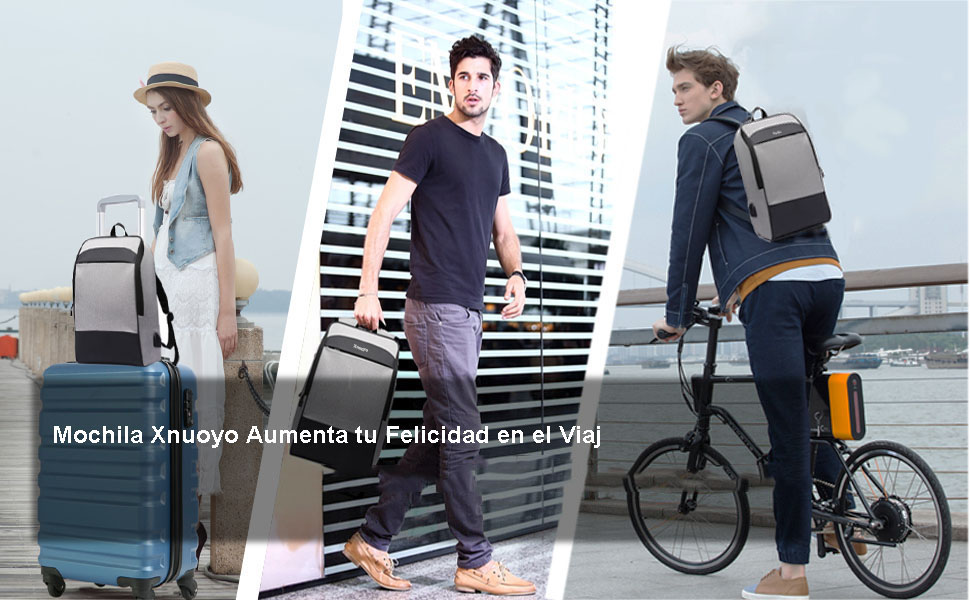 Mochila para Portátil con Puerto USB - XNUOYO