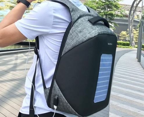 Mochilas con Placas Solares