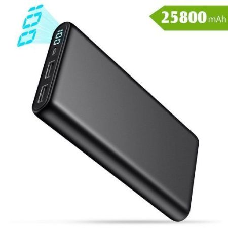 Batería Externa con 2 USB color negro