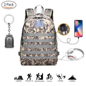Mochila Militar de Camuflaje con «Puerto de Carga USB ⚡» Portátil 18″ (6)