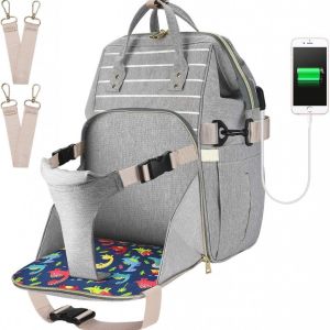 Mochila para Pañales y Biberones con USB Impermeable CEEKII