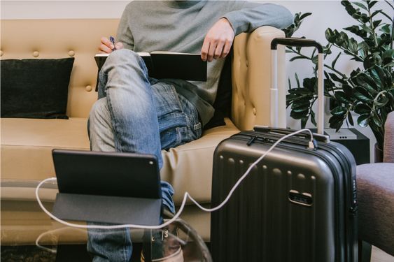 SULEMA Maleta de Cabina con Carga USB