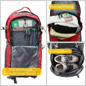 Mochila de Senderismo ONT ▷ con【Carga USB⚡】y Cubierta de Lluvia 1