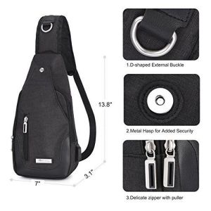 Bandolera de color negro