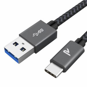 Cable USB ⚡ RAMPOW Tipo C ▷ Carga Rápida y Sincronización