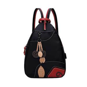 Mochila Bolso Bandolera ESHOW ≫ Casual con Carga USB⚡