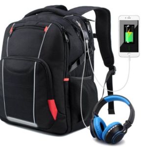 Mochila para Portátil con USB y Conector Auriculares
