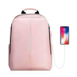 Mochila Inteligente con Puerto de Carga USB - FINPAC Color Rosa