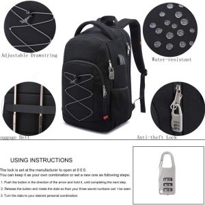 amazon mochila antirrobo impermeable candado tsa