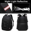 mochila antirrobo impermeable anticorte carga usb luz reflectante