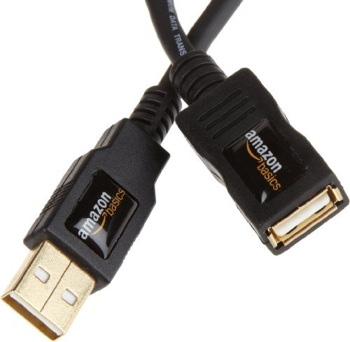 AmazonBasics - Cable alargador USB 2.0 tipo A macho a tipo A hembra (2 m)