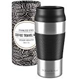 Termo de café para llevar de acero inoxidable 360 ml | Taza de café térmica...