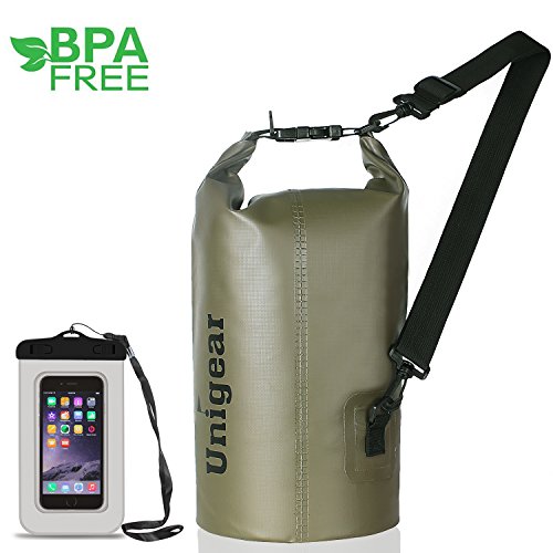 Unigear Bolsa Estanca 2L~40L Seca Impermeable + Funda De Movíl Camping Playa