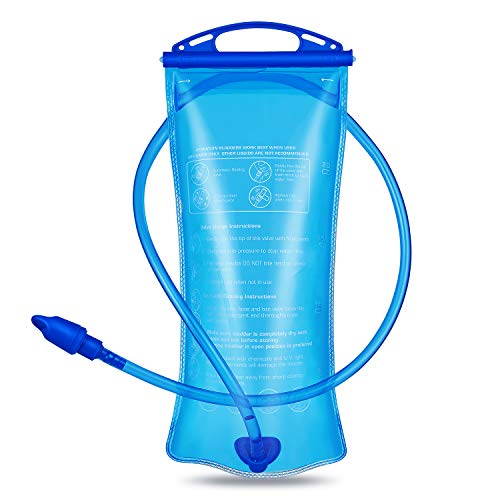 Keethem Bolsa de hidratación de 2 L, Mochila de hidratación de Ciclismo, depósito de Agua, Bolsa de hidratación para Senderismo, Correr, Acampar, Escalada, Ciclismo