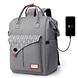 RJEU Mochila Mujer Antirrobo Impermeable, Multiusos Daypacks con Puerto de Carga...