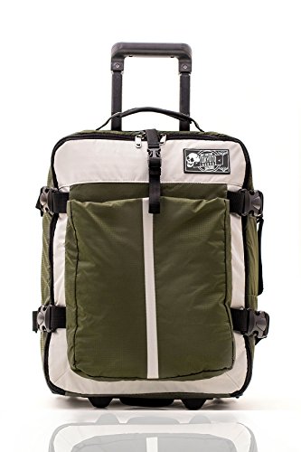 Maleta de Cabina Equipaje de Viaje de Mano Maleta Blanda de Nylon Duffel para Ryanair Easyjet 55x35x20 Trolley Juvenil by TOKYOTO Luggage 52cm Sof Green