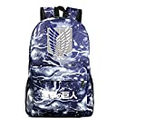 Ataque en Titán Cosplay Mochila Satchel Portátil Mochila Adolescente Travel...