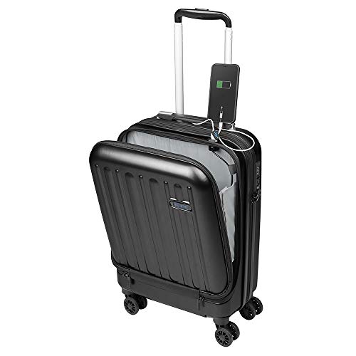 Maletas de Viaje de Cabina 55x40x20 con USB de Carga Equipaje de Mano Trolley rigida 4...