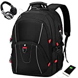 NEWHEY Mochila Hombre Mochila Portatil 17.3 Pulgadas con Puerto USB Mochilas...