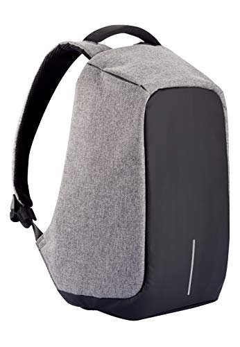 XD Design Bobby Original Mochila Antirrobo Portátil con USB Gris (Bolsa Unisex)
