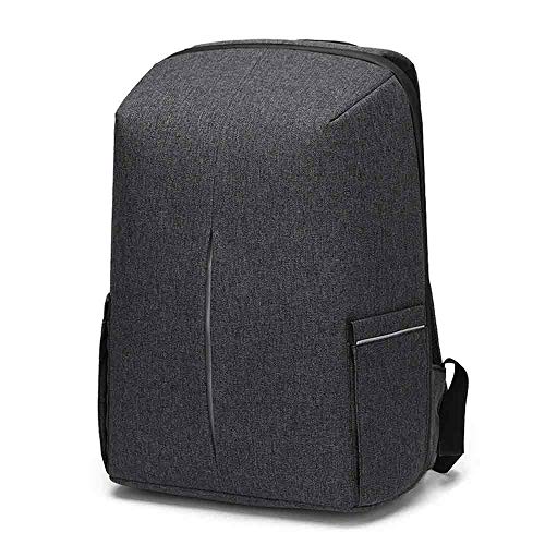 Antirrobo Mochila Seguridad Impermeable con Bloqueo Mochila Hombre Portátil 15,6 Pulgadas con Puerto de USB Mochila de Viaje del Trabajo Viaje Negocio Multifuncional Daypack Gris Oscuro