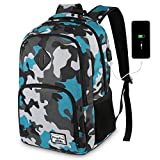 YAMTION Mochila Portatil Mochilas Escolares Juveniles con USB Puerto para...