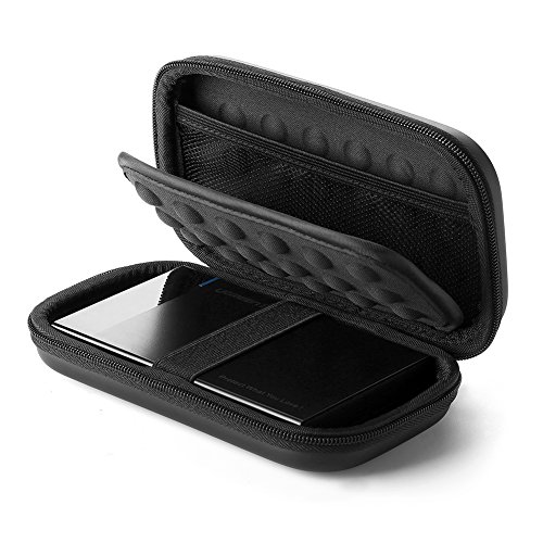 UGREEN Funda para Disco Duro Externo 2.5', Estuche Rígida con Doble Capa Acolchada EVA Protegida para Toshiba HD, Western Digital, Seagate, Samsung M3, Baterías, Cables, etc Funda Portátil Impermeable